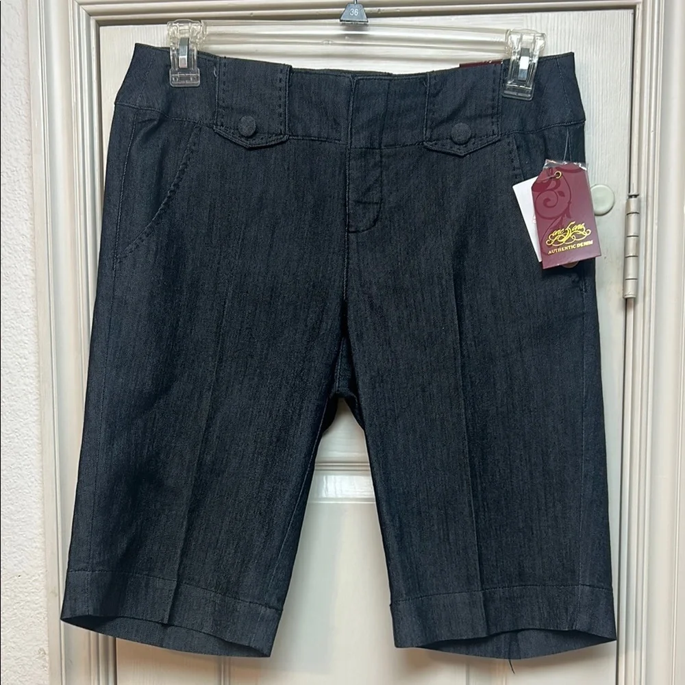 Blue Bermuda Denim Shorts Tailored Knee-Length SIZE 8 by One 5 One
